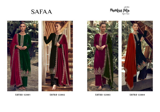 Safaa Velvet Pakistani Suits Catalog